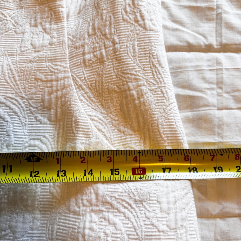 David Meister White Cotton Dress Sz 10 Textured Fully Lined NWT $225 Made in USA - Picture 6 of 14